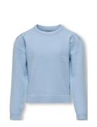 Koglesly L/S Puff Pullover Cp Knt Blue Kids Only