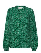 Frida Blouse Green Fabienne Chapot