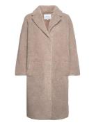 Mssaidie Vegan Fur Coat Beige Minus