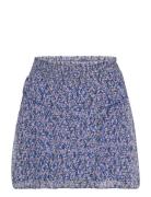 D6Lucky Star Mini Print Skirt Blue Dante6