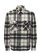 Onsmilo Ovr Check Ls Shirt Noos Cream ONLY & SONS