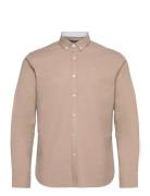 Oxford Stretch Plain L/S Beige Clean Cut Copenhagen