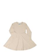 Flared Dress L.s Classic Beige Geggamoja