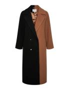 Yasblocky Wool Coat - Ka Brown YAS