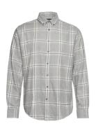 Bs Norman Casual Modern Fit Shirt Grey Bruun & Stengade