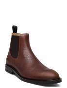 Booties - Flat - With Elastic Brown ANGULUS