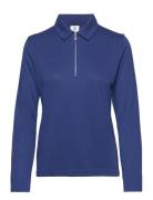 Peoria Ls Polo Shirt Blue Daily Sports