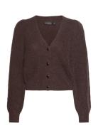 Sltuesday Puf Cardigan Ls Brown Soaked In Luxury
