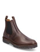 Slhricky Leather Chelsea Boot B Brown Selected Homme