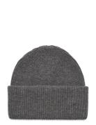 Slfmary Knit Beanie Grey Selected Femme