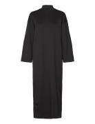 Slfjane Ls Ankle Dress Black Selected Femme