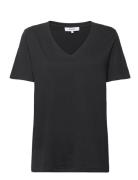 Leti V-Hals T-Shirt Black Minus