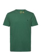 Custom Slim Jersey Crewneck T-Shirt Green Polo Ralph Lauren