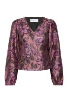 Slfpaula Pink Lavender Ls Top B Pink Selected Femme