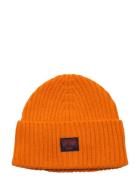 Workwear Knitted Beanie Hat Orange Superdry