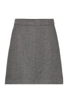 Slfhera-Ula Hw Mini Wool Skirt Black Selected Femme