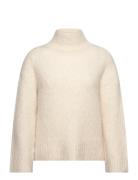 Slfgabella Ls Knit High-Neck Noos Cream Selected Femme