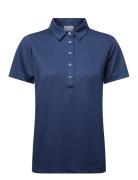 Ladies Performance Polo Navy BACKTEE
