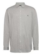 Jersey Spread-Collar Shirt Grey Polo Ralph Lauren