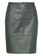 Dictedep Leather Skirt Green DEPECHE