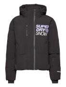 Ski Boxy Puffer Jacket Black Superdry Sport