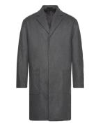 Modern Wool Blend Coat Grey Calvin Klein