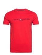 Tommy Logo Tee Red Tommy Hilfiger