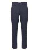 Como Reg Wool Mélange Suit Pants Navy Les Deux