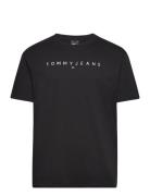 Tjm Reg Linear Logo Tee Ext Black Tommy Jeans