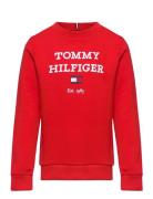 Th Logo Sweatshirt Red Tommy Hilfiger