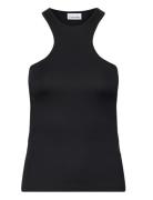 Stretch Jersey Racer Tank Black Calvin Klein