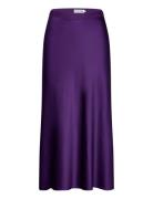 Hana Satin Skirt Purple Ahlvar Gallery