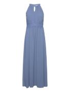 Vimilina Halterneck Maxi Dress - Noos Blue Vila