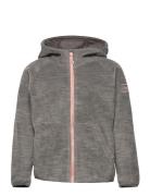 Hareid Youth Girl Jkt Soliddkgrey Mel/Pastelpink 128 Grey Bergans