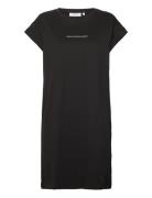 Mschalvidera Organic Small Logo Dress Black MSCH Copenhagen