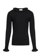 Pullover Rib Knit Black Creamie