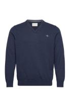 Classic Cotton V-Neck Blue GANT