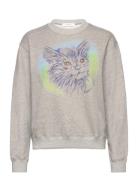 Sweatshirt Louiscat Molleton Grey ROSEANNA