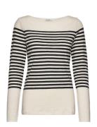 T-Shirts Long Sleeve Cream Marc O'Polo