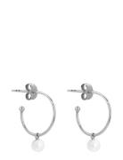 Pearl Mini Hoops Silver SOPHIE By SOPHIE