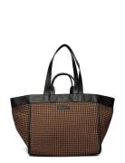 Gingham Lily Bag Brown Becksöndergaard