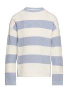 Striped Knit Sweater Patterned Mango