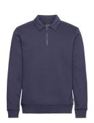 Onsceres 1/4 Zip Sweat Polo Navy ONLY & SONS