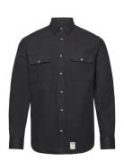 Glenn Flannel Shirt Ls Black Fat Moose