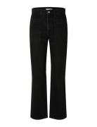 Slfkate-Marley Hw Black Str Pocket Jeans Black Selected Femme