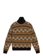 Bearclaw Turtle Neck Sweater Brown J. Lindeberg