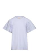 T-Shirt Ss Woven Blue Creamie