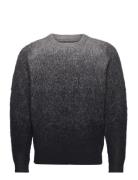 Gradient Knit Sweater-Black Black Taikan