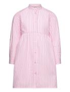 Kmgholly Ditte Striped Dress Wvn Pink Kids Only