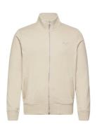 Essential Logo Zip Tracktop Ub Beige Superdry